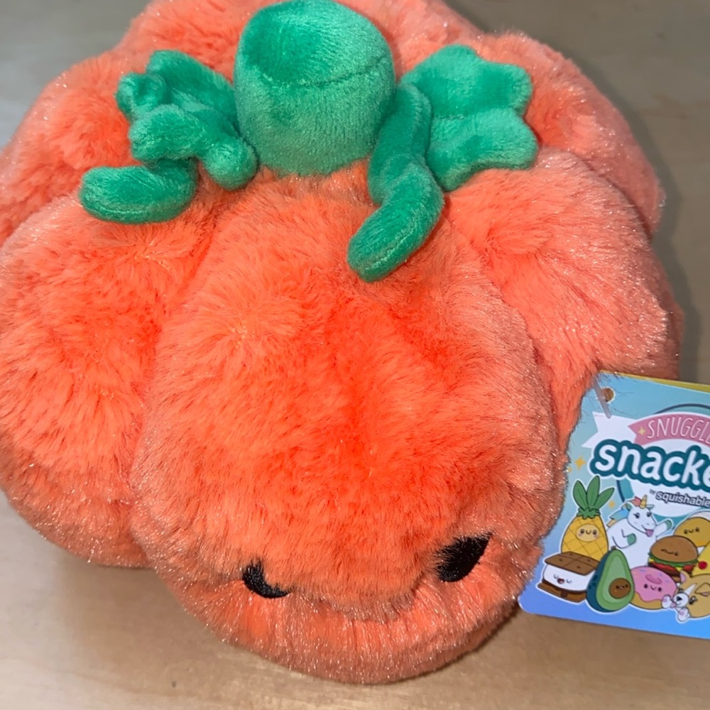 Pumpkin Snugglemi Snackers by Squishable Plush
